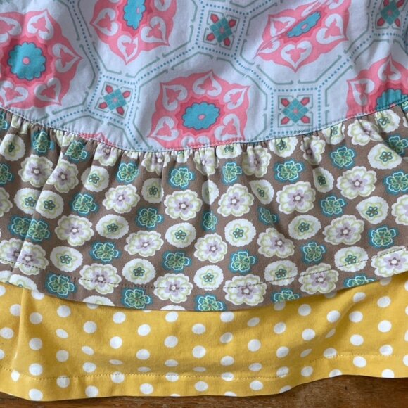 Matilda Jane Dress Little Girls Size 8 Multi Color Ruffles Cotton Blend - Picture 3 of 4